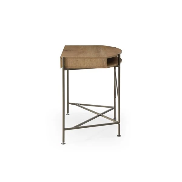 Loft Lyfe Kaius 44.8-in Natural/Bronze Writing Desk 5 Loft Lyfe Kaius 44.8-in Natural/Bronze Writing Desk - Image 5