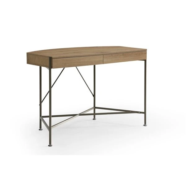 Loft Lyfe Kaius 44.8-in Natural/Bronze Writing Desk 1 Loft Lyfe Kaius 44.8-in Natural/Bronze Writing Desk