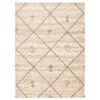 ECARPET Devos Ivory/Blue 3-ft 11-in X 5-ft 7-in Rectangular Indoor Area Rug