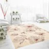 ECARPET Karina Ivory/Red 3-ft 11-in X 5-ft 7-in Rectangular Indoor Area Rug