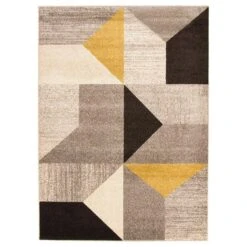 ECARPET Harlow Grey/Gold 7-ft 10-in X 10-ft 2-in Rectangular Indoor Area Rug -Safavieh Shop 332002224 MainImage 001 l
