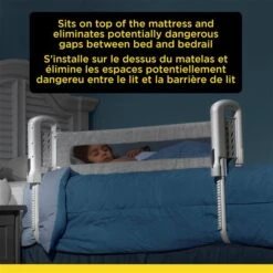 Safety 1st 36-in Grey Plastic Top Of Mattress Bedrail -Safavieh Shop 332002997 AlternateImage4 l