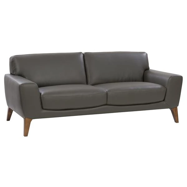 CorLiving London Modern Grey Faux Leather Sofa 1 CorLiving London Modern Grey Faux Leather Sofa