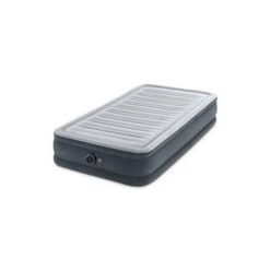Intex Dura-Beam Deluxe 13-in H Twin Air Mattress With Built-In Electric Pump