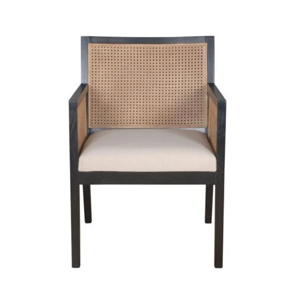 TAKE ME HOME Carlolta Contemporary Upholstered Arm Chair With Wood Frame - Set Of 4 2 TAKE ME HOME Carlolta Contemporary Upholstered Arm Chair With Wood Frame - Set Of 4 - Image 2