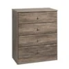 Prepac Astrid Drifted Grey 4-drawer Gentleman's Chest
