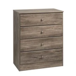 Prepac Astrid Drifted Grey 4-drawer Gentleman's Chest