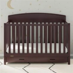 Graco Benton 5-in-1 Convertible Crib With Drawer - Espresso -Safavieh Shop 332004033 AlternateImage1 l