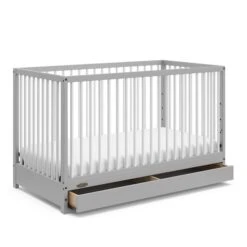 Graco Teddi 5-in-1 Convertible Crib With Drawer - Pebble Grey/White 7 Graco Teddi 5-in-1 Convertible Crib With Drawer - Pebble Grey/White -Safavieh Shop 332004064 AlternateImage4 l