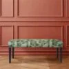 Homycasa Chelsea Bench Wide Pattern Tufted Upholstered Wooden 41.5-in