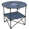 Camp & Go 28-in Dia Blue Outdoor Round Folding Portable Table