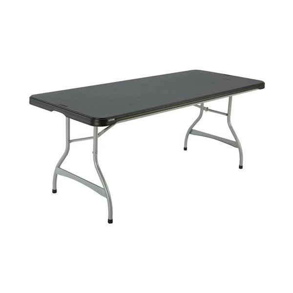 LIFETIME Foldable Black Table Premium Commercial Black Plastic 6-ft 2 LIFETIME Foldable Black Table Premium Commercial Black Plastic 6-ft - Image 2