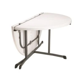 LIFETIME Round Fold-In-Half Table Commercial White Plastic 60-in -Safavieh Shop 332005532 AlternateImage1 l