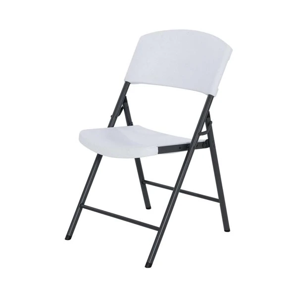 LIFETIME Commercial Folding Chair White Plastic And Black 4-Pack 2 LIFETIME Commercial Folding Chair White Plastic And Black 4-Pack - Image 2