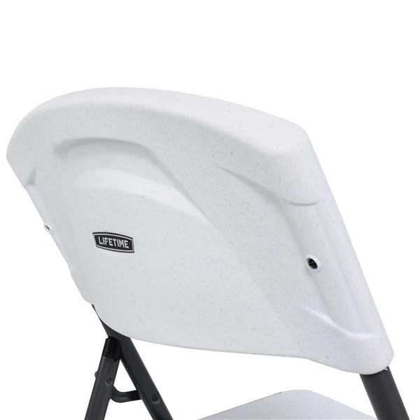 LIFETIME Commercial Folding Chair White Plastic And Black 4-Pack 5 LIFETIME Commercial Folding Chair White Plastic And Black 4-Pack - Image 5