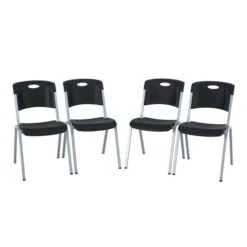 LIFETIME Premium Commercial Stacking Chair Black 4-Pack 8 LIFETIME Premium Commercial Stacking Chair Black 4-Pack -Safavieh Shop 332005535 AlternateImage2 l