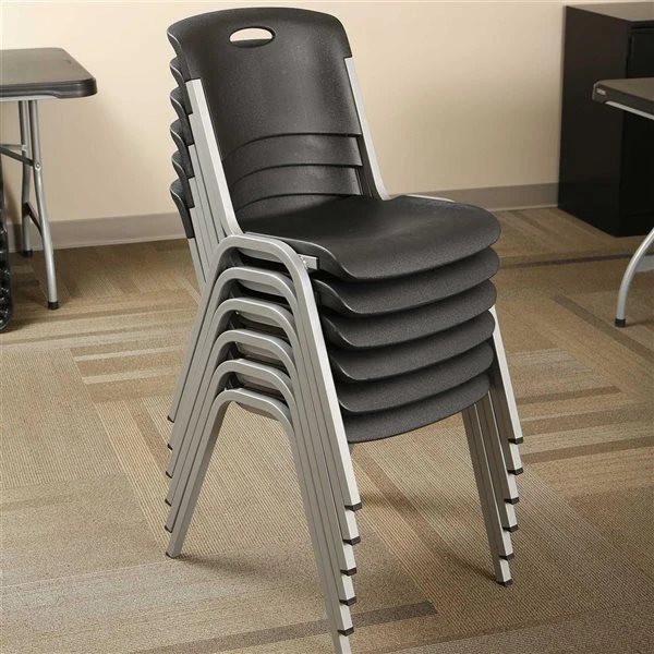 LIFETIME Premium Commercial Stacking Chair Black 4-Pack 2 LIFETIME Premium Commercial Stacking Chair Black 4-Pack - Image 2