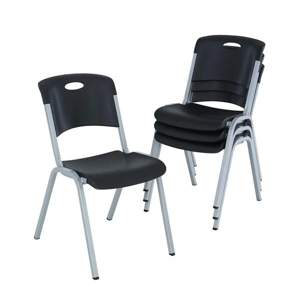 LIFETIME Premium Commercial Stacking Chair Black 4-Pack 5 LIFETIME Premium Commercial Stacking Chair Black 4-Pack - Image 5