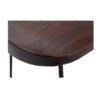 TAKE ME HOME FURNITURE Set Of 2 Walnut Bryan Counter Stool Backless With Metal Frame
