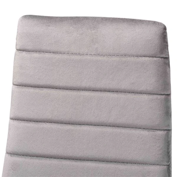 Baxton Studio Armand Contemporary Polyester Upholstered Side Chair With Wood Frame - Set Of 4 3 Baxton Studio Armand Contemporary Polyester Upholstered Side Chair With Wood Frame - Set Of 4 - Image 3