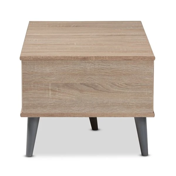 Baxton Studio Pierre Oak Brown Wood Coffee Table 1 Baxton Studio Pierre Oak Brown Wood Coffee Table