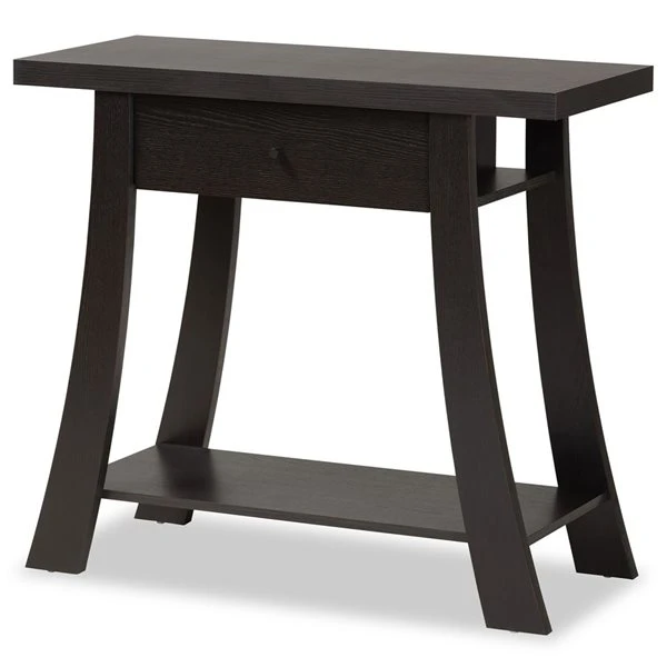Baxton Studio Herman Dark Brown Modern Console Table 1 Baxton Studio Herman Dark Brown Modern Console Table