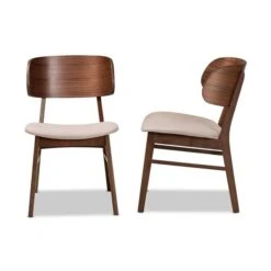 Baxton Studio Alston Transitional Polyester Upholstered Side Chair With Wood Frame - Set Of 2 9 Baxton Studio Alston Transitional Polyester Upholstered Side Chair With Wood Frame - Set Of 2 -Safavieh Shop 332007685 AlternateImage2 l