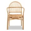 Baxton Studio Tugera Contemporary Arm Chair With Wicker Frame