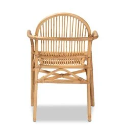 Baxton Studio Tugera Contemporary Arm Chair With Wicker Frame -Safavieh Shop 332007775 AlternateImage3 l