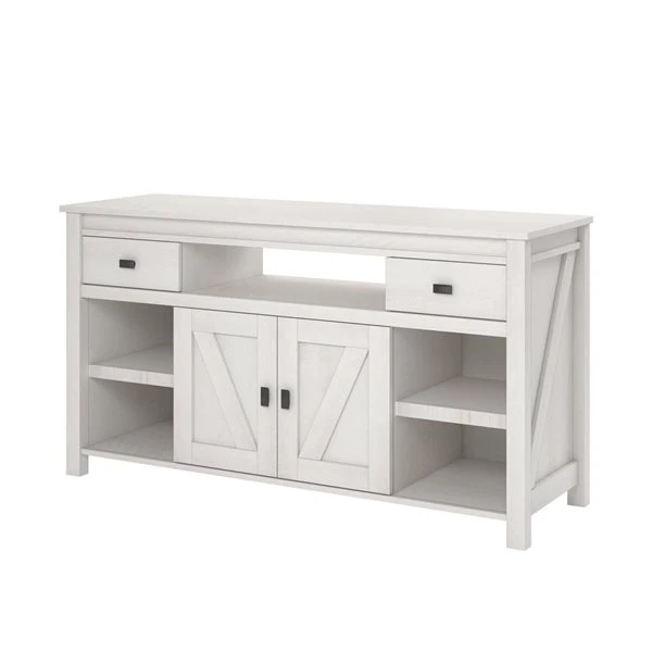 Ameriwood Home Farmington Ivory Oak TV Stand For TVs Up To 60-in 2 Ameriwood Home Farmington Ivory Oak TV Stand For TVs Up To 60-in - Image 2
