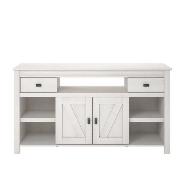 Ameriwood Home Farmington Ivory Oak TV Stand For TVs Up To 60-in 4 Ameriwood Home Farmington Ivory Oak TV Stand For TVs Up To 60-in - Image 4