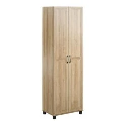 Systembuild Evolution Lory 24-in Wood Composite Freestanding Storage Cabinet In Natural
