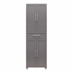 Systembuild Evolution Camberly 24-in 4-Door Freestanding Storage Cabinet In Graphite Grey -Safavieh Shop 332009448 AlternateImage2 l