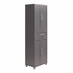 Systembuild Evolution Camberly 24-in 4-Door Freestanding Storage Cabinet In Graphite Grey -Safavieh Shop 332009448 MainImage 001 l
