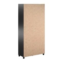 Systembuild Evolution Lory 36-in Wood Composite Freestanding Storage Cabinet In Black