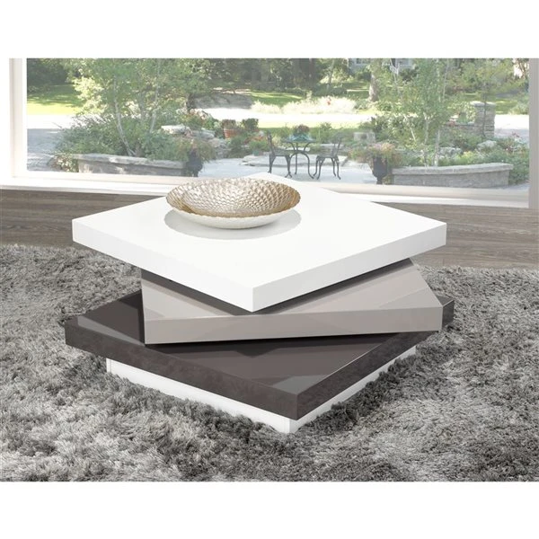 Brassex Crisanto Tri-Tone Stone Coffee Table 3 Brassex Crisanto Tri-Tone Stone Coffee Table - Image 3
