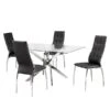 Brassex 5-Piece Dining Set - White