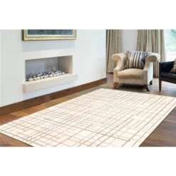 ECARPET Tessa 5.25-ft X 7.25-ft Cream And Silver Rectangular Area Rug -Safavieh Shop 332011207 AlternateImage1 l