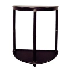 HomeRoots 26-in Dark Brown Manufactured Wood Half Circle End Table -Safavieh Shop 332011909 MainImage 001 l